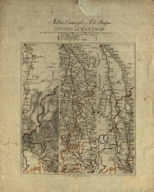 Militair- Commercial und Post- Strassen von Dresden nach Warschau wie solche durch die Convention Elbingen von 13 October 1807 bestimmt worden sind