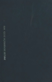 Kwartalne sprawozdanie z działalności Związku Eksporter&oacute;w Zboża Rzplitej Polskiej Stow. Zap.w Poznaniu od 1. VIII do 31 X. 1930.