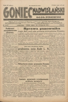 Goniec Nadwiślański: Głos Pomorski: Jedyne pismo poranne na Pomorzu, poświęcone sprawom Stanu Średniego 1928.11.16 R.4 Nr265