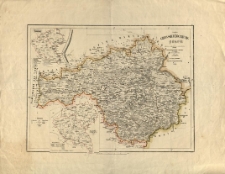 Karte des Grossherzogthums Posen in phisischer topographischer u. administrativer Hisicht [...] in 2 Blättern bearb. von Münchow