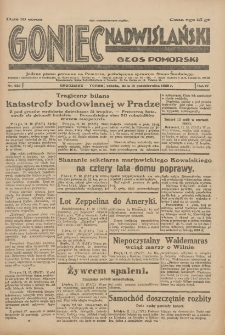 Goniec Nadwiślański: Głos Pomorski: Jedyne pismo poranne na Pomorzu, poświęcone sprawom Stanu Średniego 1928.10.13 R.4 Nr237