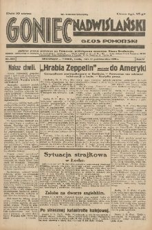 Goniec Nadwiślański: Głos Pomorski: Jedyne pismo poranne na Pomorzu, poświęcone sprawom Stanu Średniego 1928.10.17 R.4 Nr240