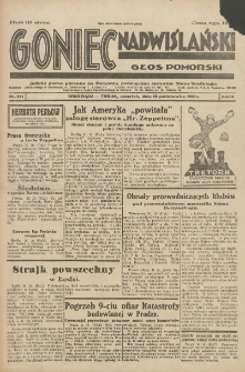 Goniec Nadwiślański: Głos Pomorski: Jedyne pismo poranne na Pomorzu, poświęcone sprawom Stanu Średniego 1928.10.18 R.4 Nr241