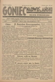 Goniec Nadwiślański: Głos Pomorski: Jedyne pismo poranne na Pomorzu, poświęcone sprawom Stanu Średniego 1928.10.26 R.4 Nr248