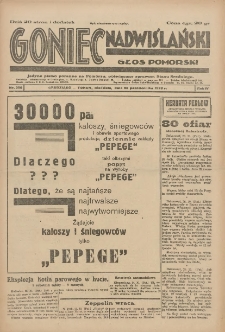 Goniec Nadwiślański: Głos Pomorski: Jedyne pismo poranne na Pomorzu, poświęcone sprawom Stanu Średniego 1928.10.28 R.4 Nr250