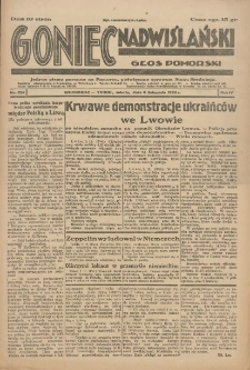 Goniec Nadwiślański: Głos Pomorski: Jedyne pismo poranne na Pomorzu, poświęcone sprawom Stanu Średniego 1928.11.03 R.4 Nr254