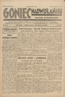 Goniec Nadwiślański: Głos Pomorski: Jedyne pismo poranne na Pomorzu, poświęcone sprawom Stanu Średniego 1928.11.29 R.4 Nr276