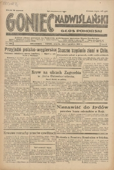 Goniec Nadwiślański: Głos Pomorski: Jedyne pismo poranne na Pomorzu, poświęcone sprawom Stanu Średniego 1928.12.04 R.4 Nr280
