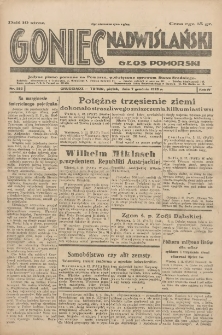 Goniec Nadwiślański: Głos Pomorski: Jedyne pismo poranne na Pomorzu, poświęcone sprawom Stanu Średniego 1928.12.07 R.4 Nr283