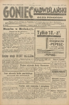 Goniec Nadwiślański: Głos Pomorski: Jedyne pismo poranne na Pomorzu, poświęcone sprawom Stanu Średniego 1928.12.08 R.4 nr284
