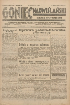 Goniec Nadwiślański: Głos Pomorski: Jedyne pismo poranne na Pomorzu, poświęcone sprawom Stanu Średniego 1928.12.16 R.4 Nr290