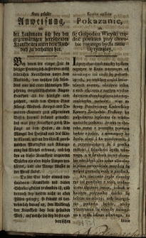 Krotko opisane pokazanie, iak się gospodarz wieyski rządzić powinien przy chorobie rogatego bydła ninie się tyczącey