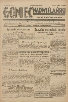 Goniec Nadwiślański: Głos Pomorski: Jedyne pismo poranne na Pomorzu, poświęcone sprawom Stanu Średniego 1929.01.03 R.5 Nr2