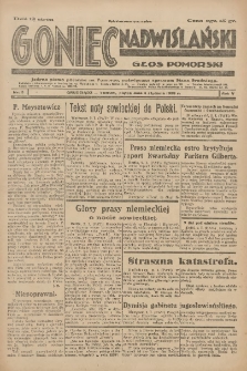 Goniec Nadwiślański: Głos Pomorski: Jedyne pismo poranne na Pomorzu, poświęcone sprawom Stanu Średniego 1929.01.04 R.5 Nr3