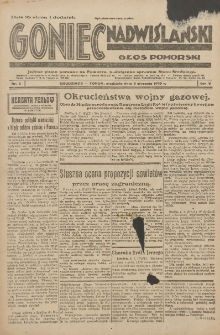 Goniec Nadwiślański: Głos Pomorski: Jedyne pismo poranne na Pomorzu, poświęcone sprawom Stanu Średniego 1929.01.06 R.5 Nr5