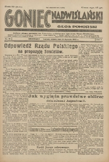 Goniec Nadwiślański: Głos Pomorski: Jedyne pismo poranne na Pomorzu, poświęcone sprawom Stanu Średniego 1929.01.12 R.5 Nr10