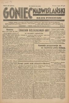 Goniec Nadwiślański: Głos Pomorski: Jedyne pismo poranne na Pomorzu, poświęcone sprawom Stanu Średniego 1929.01.25 R.5 Nr21