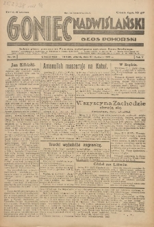 Goniec Nadwiślański: Głos Pomorski: Jedyne pismo poranne na Pomorzu, poświęcone sprawom Stanu Średniego 1929.01.29 R.5 Nr24