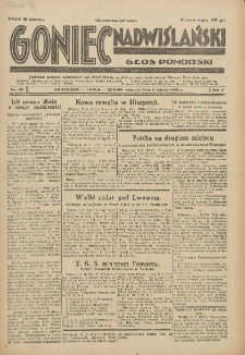 Goniec Nadwiślański: Głos Pomorski: Jedyne pismo poranne na Pomorzu, poświęcone sprawom Stanu Średniego 1929.02.05 R.5 Nr29