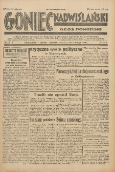 Goniec Nadwiślański: Głos Pomorski: Jedyne pismo poranne na Pomorzu, poświęcone sprawom Stanu Średniego 1929.02.07 R.5 Nr31