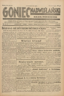 Goniec Nadwiślański: Głos Pomorski: Jedyne pismo poranne na Pomorzu, poświęcone sprawom Stanu Średniego 1929.02.08 R.5 Nr32