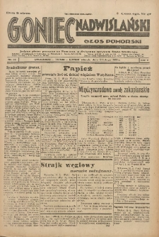 Goniec Nadwiślański: Głos Pomorski: Jedyne pismo poranne na Pomorzu, poświęcone sprawom Stanu Średniego 1929.02.12 R.5 Nr35