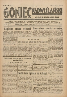 Goniec Nadwiślański: Głos Pomorski: Jedyne pismo poranne na Pomorzu, poświęcone sprawom Stanu Średniego 1929.02.13 R.5 Nr36