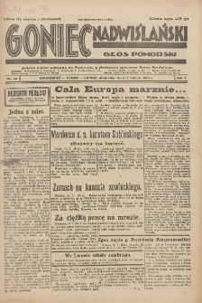 Goniec Nadwiślański: Głos Pomorski: Jedyne pismo poranne na Pomorzu, poświęcone sprawom Stanu Średniego 1929.02.17 R.5 Nr40