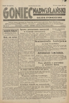 Goniec Nadwiślański: Głos Pomorski: Jedyne pismo poranne na Pomorzu, poświęcone sprawom Stanu Średniego 1929.02.21 R.5 Nr43