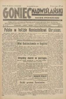 Goniec Nadwiślański: Głos Pomorski: Jedyne pismo poranne na Pomorzu, poświęcone sprawom Stanu Średniego 1929.02.24 R.5 Nr46
