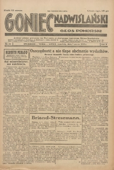 Goniec Nadwiślański: Głos Pomorski: Jedyne pismo poranne na Pomorzu, poświęcone sprawom Stanu Średniego 1929.03.07 R.5 Nr55