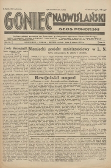 Goniec Nadwiślański: Głos Pomorski: Jedyne pismo poranne na Pomorzu, poświęcone sprawom Stanu Średniego 1929.03.08 R.5 Nr56