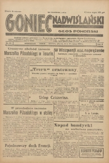 Goniec Nadwiślański: Głos Pomorski: Jedyne pismo poranne na Pomorzu, poświęcone sprawom Stanu Średniego 1929.03.19 R.5 Nr65