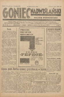 Goniec Nadwiślański: Głos Pomorski: Jedyne pismo poranne na Pomorzu, poświęcone sprawom Stanu Średniego 1929.03.24 R.5 Nr70