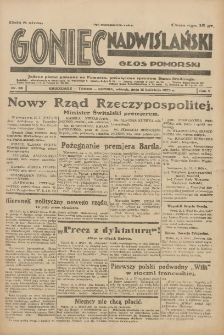 Goniec Nadwiślański: Głos Pomorski: Jedyne pismo poranne na Pomorzu, poświęcone sprawom Stanu Średniego 1929.04.16 R.5 Nr88
