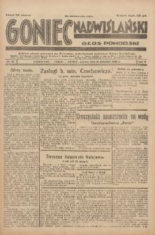 Goniec Nadwiślański: Głos Pomorski: Jedyne pismo poranne na Pomorzu, poświęcone sprawom Stanu Średniego 1929.04.19 R.5 Nr91
