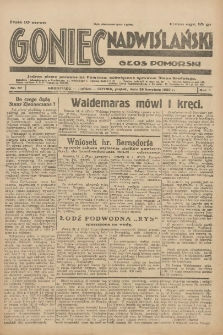 Goniec Nadwiślański: Głos Pomorski: Jedyne pismo poranne na Pomorzu, poświęcone sprawom Stanu Średniego 1929.04.26 R.5 Nr97