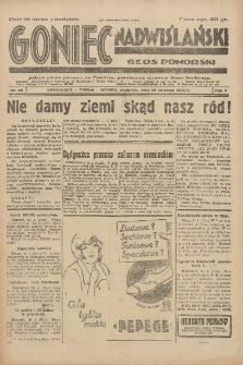 Goniec Nadwiślański: Głos Pomorski: Jedyne pismo poranne na Pomorzu, poświęcone sprawom Stanu Średniego 1929.04.28 R.5 Nr99