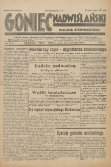 Goniec Nadwiślański: Głos Pomorski: Jedyne pismo poranne na Pomorzu, poświęcone sprawom Stanu Średniego 1929.04.05 R.5 Nr79