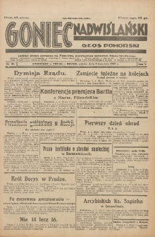 Goniec Nadwiślański: Głos Pomorski: Jedyne pismo poranne na Pomorzu, poświęcone sprawom Stanu Średniego 1929.04.06 R.5 Nr80