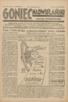 Goniec Nadwiślański: Głos Pomorski: Jedyne pismo poranne na Pomorzu, poświęcone sprawom Stanu Średniego 1929.04.14 R.5 Nr87