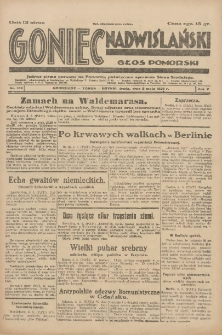 Goniec Nadwiślański: Głos Pomorski: Jedyne pismo poranne na Pomorzu, poświęcone sprawom Stanu Średniego 1929.05.08 R.5 Nr106