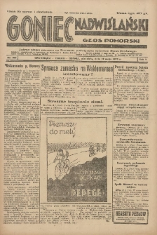 Goniec Nadwiślański: Głos Pomorski: Jedyne pismo poranne na Pomorzu, poświęcone sprawom Stanu Średniego 1929.05.12 R.5 Nr109