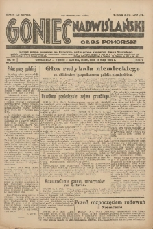 Goniec Nadwiślański: Głos Pomorski: Jedyne pismo poranne na Pomorzu, poświęcone sprawom Stanu Średniego 1929.05.15 R.5 Nr111