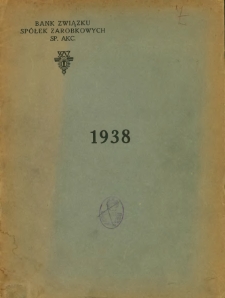 Sprawozdanie z czynności w r. 1938 (pięćdziesiątym trzecim istnienia).