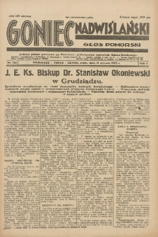 Goniec Nadwiślański: Głos Pomorski: Jedyne pismo poranne na Pomorzu, poświęcone sprawom Stanu Średniego 1929.06.12 R.5 Nr133