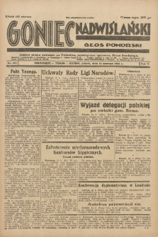 Goniec Nadwiślański: Głos Pomorski: Jedyne pismo poranne na Pomorzu, poświęcone sprawom Stanu Średniego 1929.06.14 R.5 Nr135