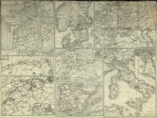 Carte des chemins de fer de l'Europe Centrale pour le Livret-Chaix continenal