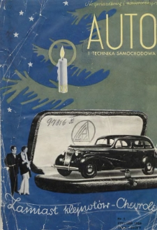 Auto: organ Automobilklubu Polski oraz Klub&oacute;w Afiliowanych: organe officiel de l'AutomobilKlub Polski et des clubs affili&eacute;s 1938 styczeń R.17 Nr1