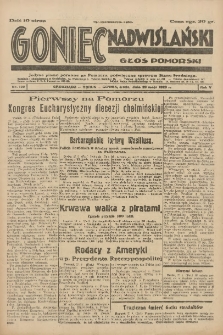 Goniec Nadwiślański: Głos Pomorski: Jedyne pismo poranne na Pomorzu, poświęcone sprawom Stanu Średniego 1929.05.29 R.5 Nr122